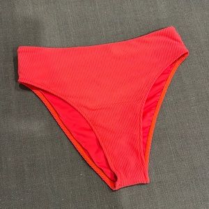 🌷 Frankie’s Bikinis Jenna High Waist Ribbed Bikini Bottoms